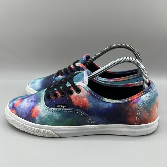Vans Authentic Cosmic Galaxy Women Size 8 Shoes Pink Green Canvas Skate Sneakers - Picture 3 of 8